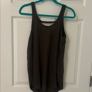 Olive Green Sleeveless Women's Top